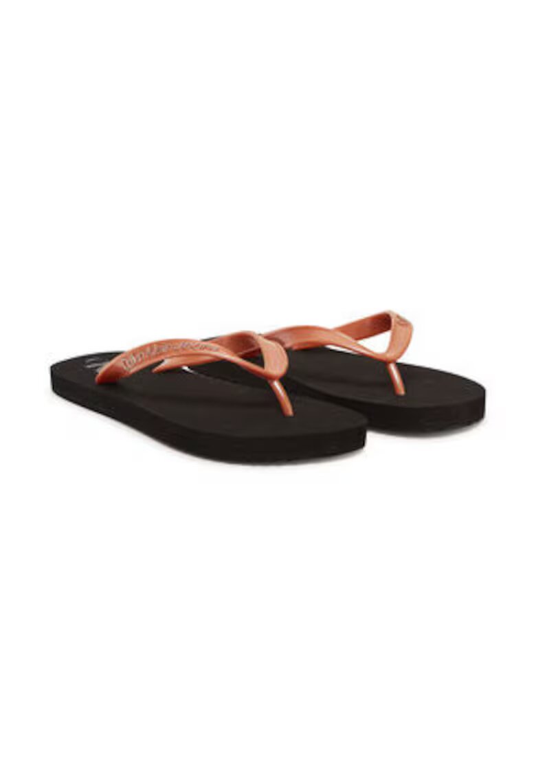 Calvin Klein Jeans Slapi dama - sintetic - negru/portocaliu