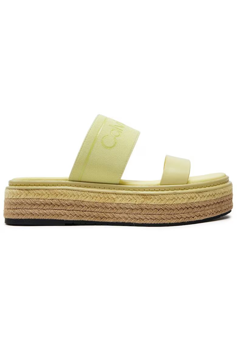 Calvin Klein Jeans Slapi flatform cu logo