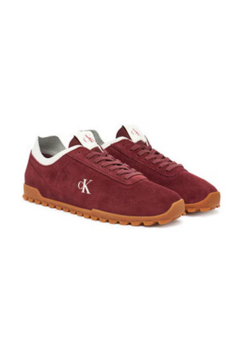 Calvin Klein Jeans Tenisi barbatesti - 305198723 - piele naturala - rosu