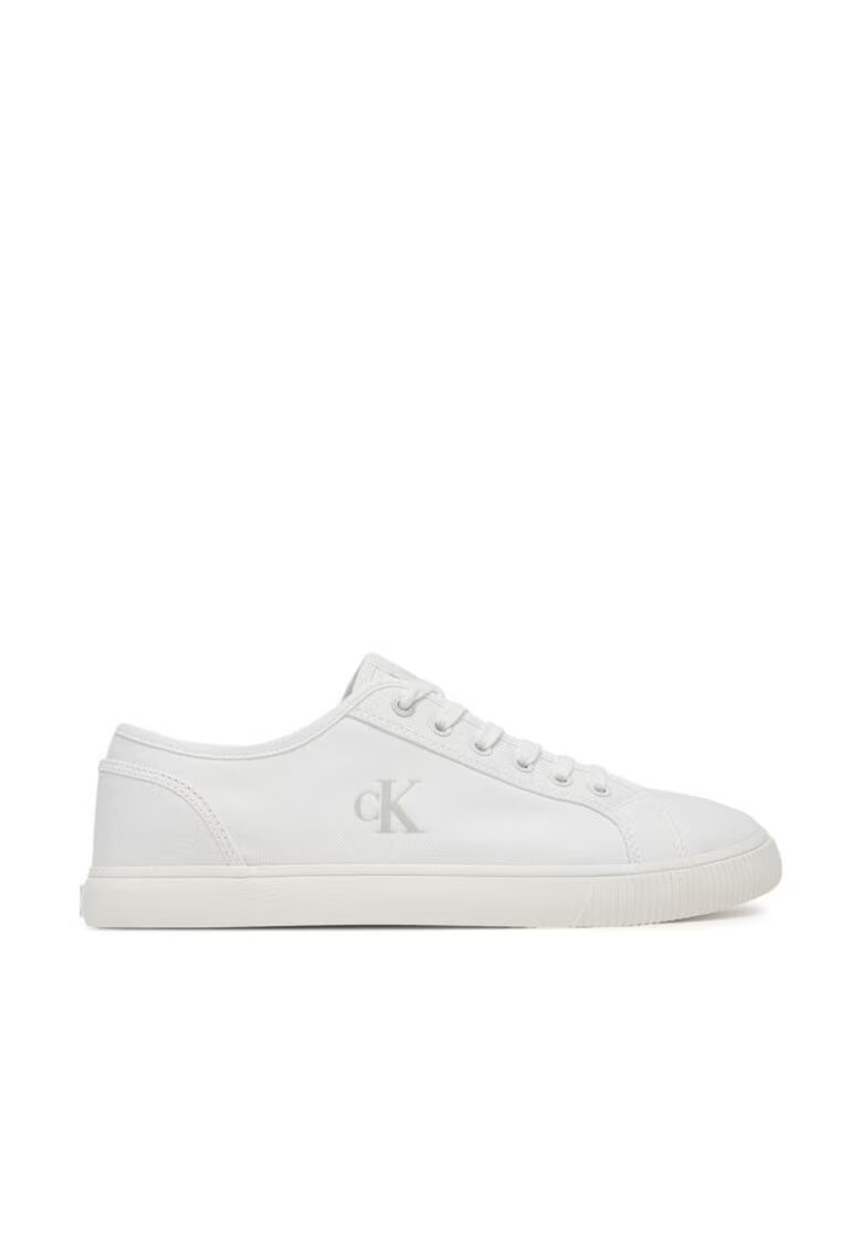 Calvin Klein Jeans Tenisi barbati - alb - material textil