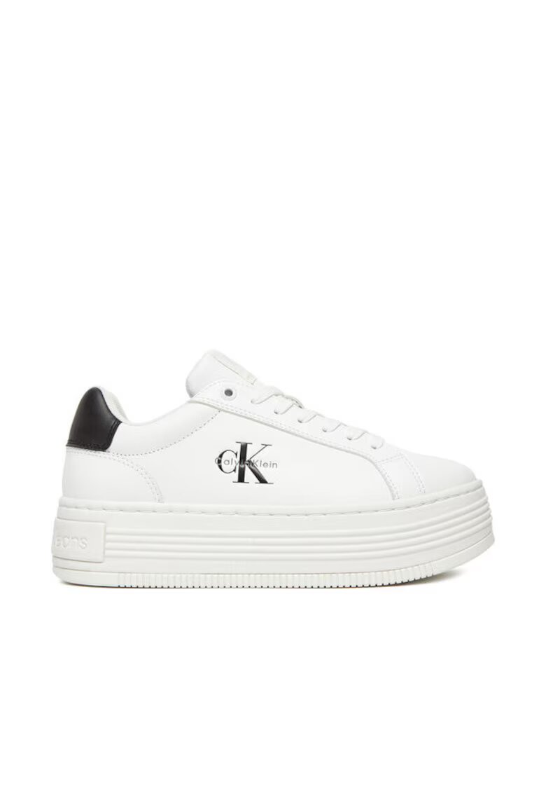 Calvin Klein Jeans Tenisi dama piele naturala - alb - - Alb