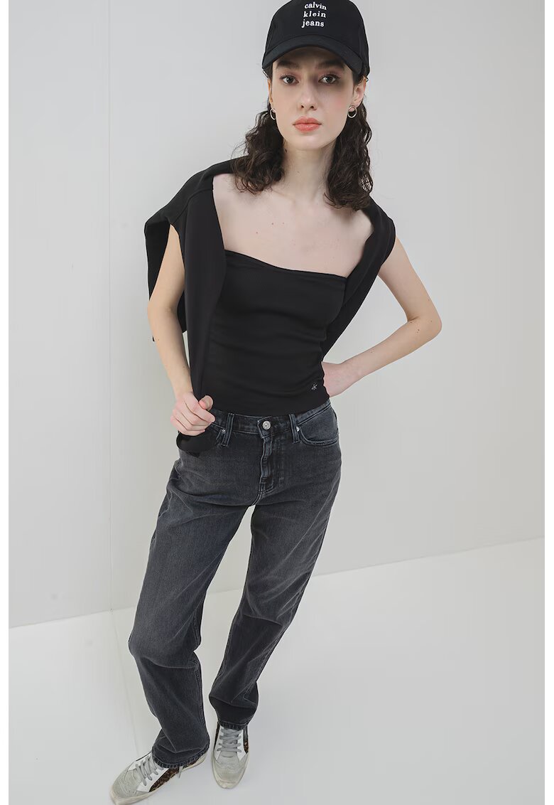Calvin Klein Jeans Top striat fara maneci