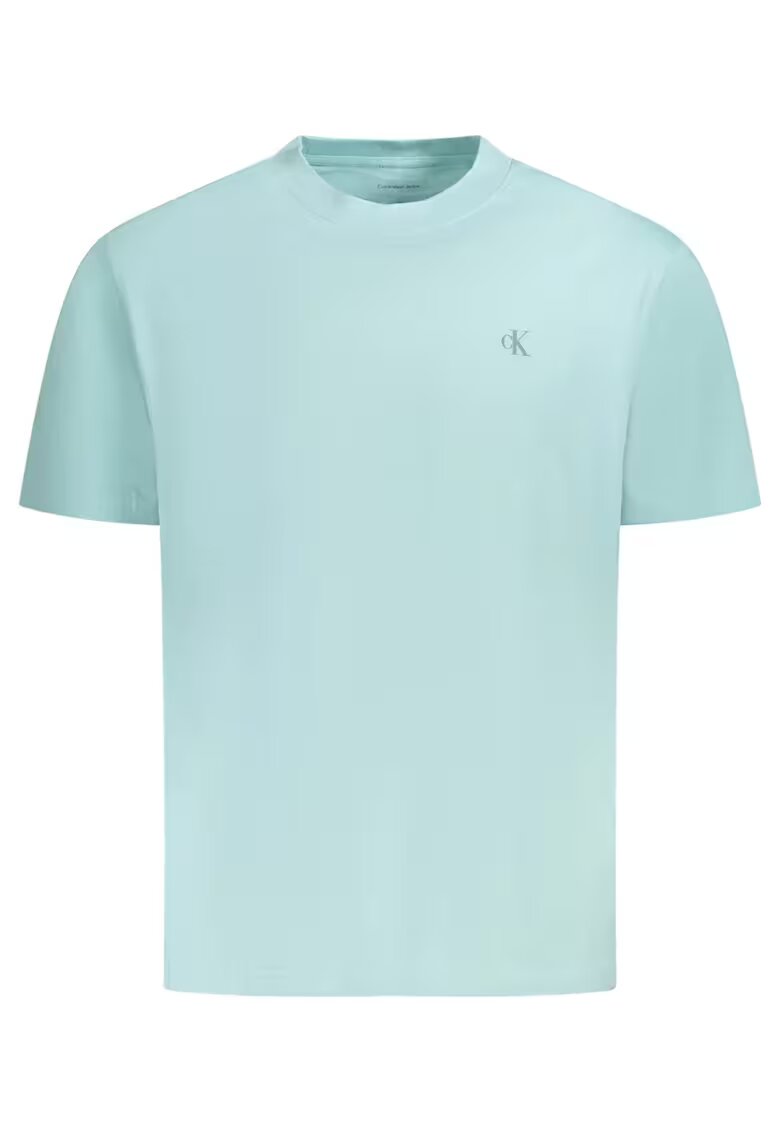 Calvin Klein Jeans Tricou barbati - cu imprimeu pe spate - Regular fit - Turcoaz