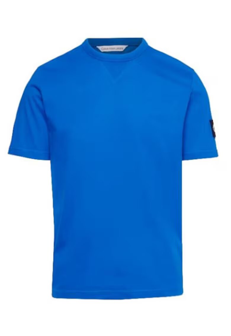 Calvin Klein Jeans Tricou barbati din bumbac - Albastru - Bleumarin