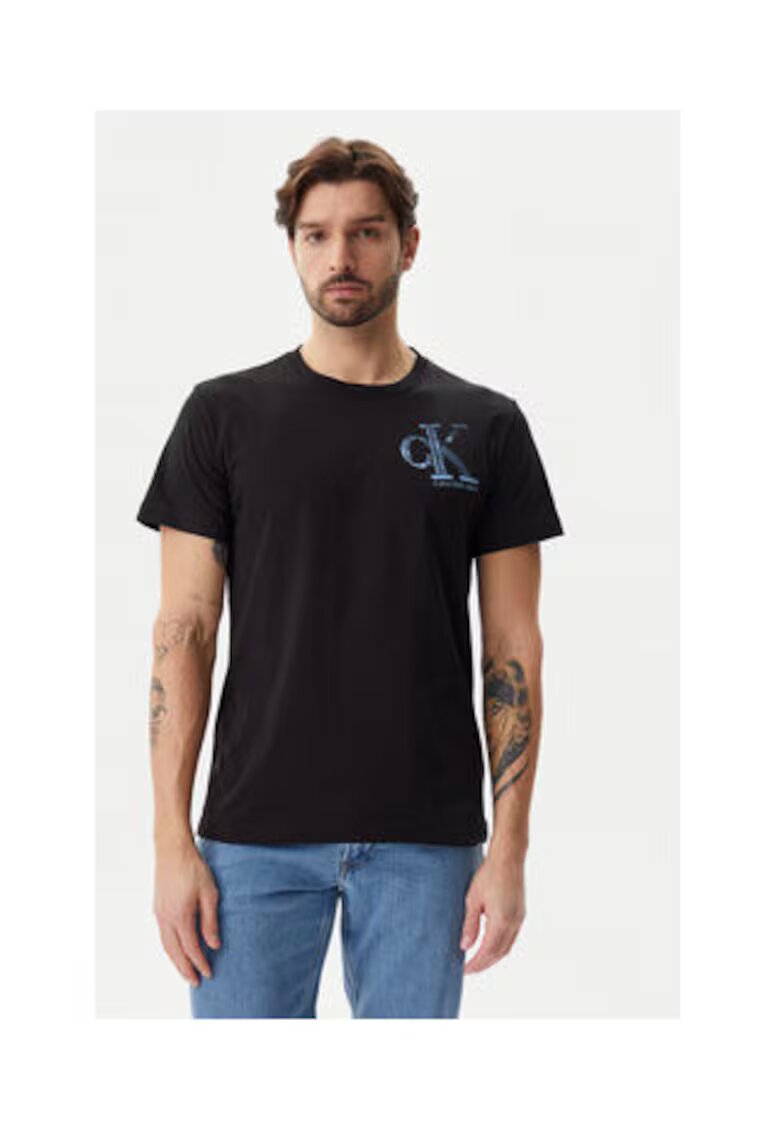 Calvin Klein Jeans Tricou Barbati - Negru - 100% bumbac -
