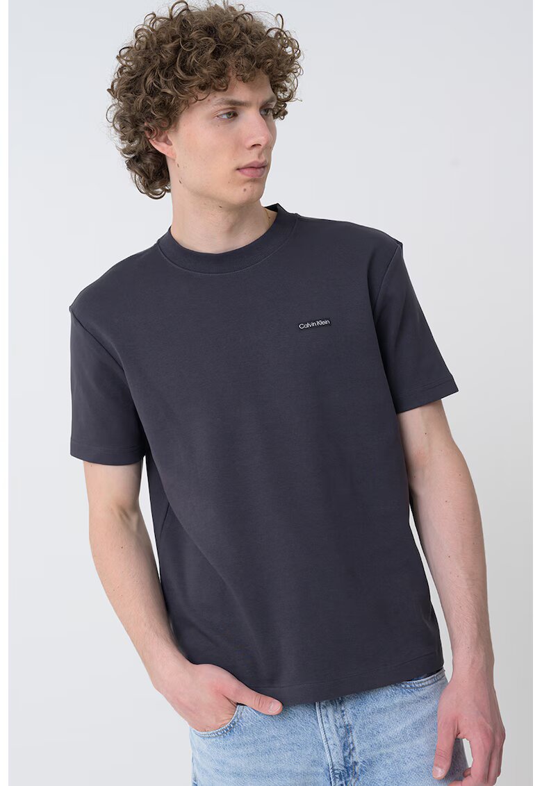 Calvin Klein Jeans Tricou cu decolteu la baza gatului si logo