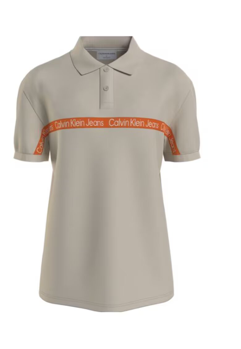 Calvin Klein Jeans Tricou cu guler polo si logo