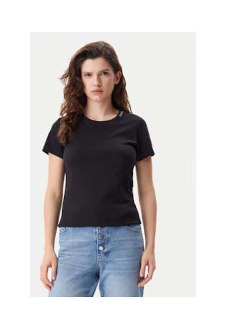Calvin Klein Jeans Tricou dama - bumbac - negru8