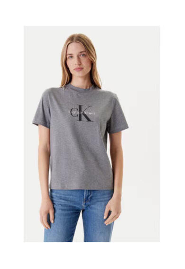 Calvin Klein Jeans Tricou dama - gri - bumbac
