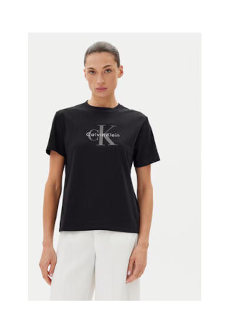 Calvin Klein Jeans Tricou dama - negru - bumbac -