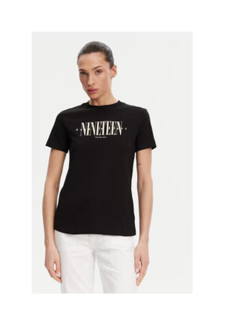 Calvin Klein Jeans Tricou dama - negru - bumbac - Negru