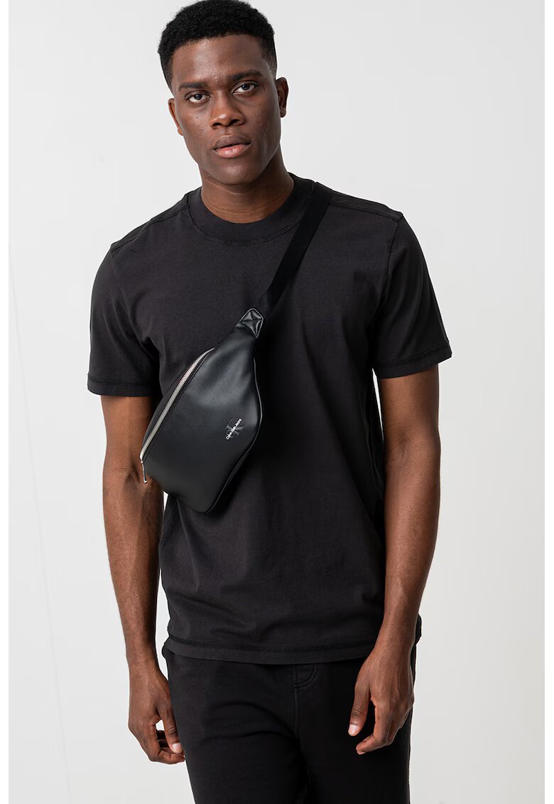 Calvin Klein Jeans Tricou de bumbac cu decolteu la baza gatului