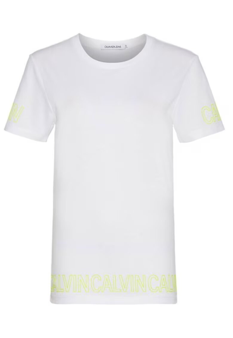 Calvin Klein Jeans Tricou Logo - Alb