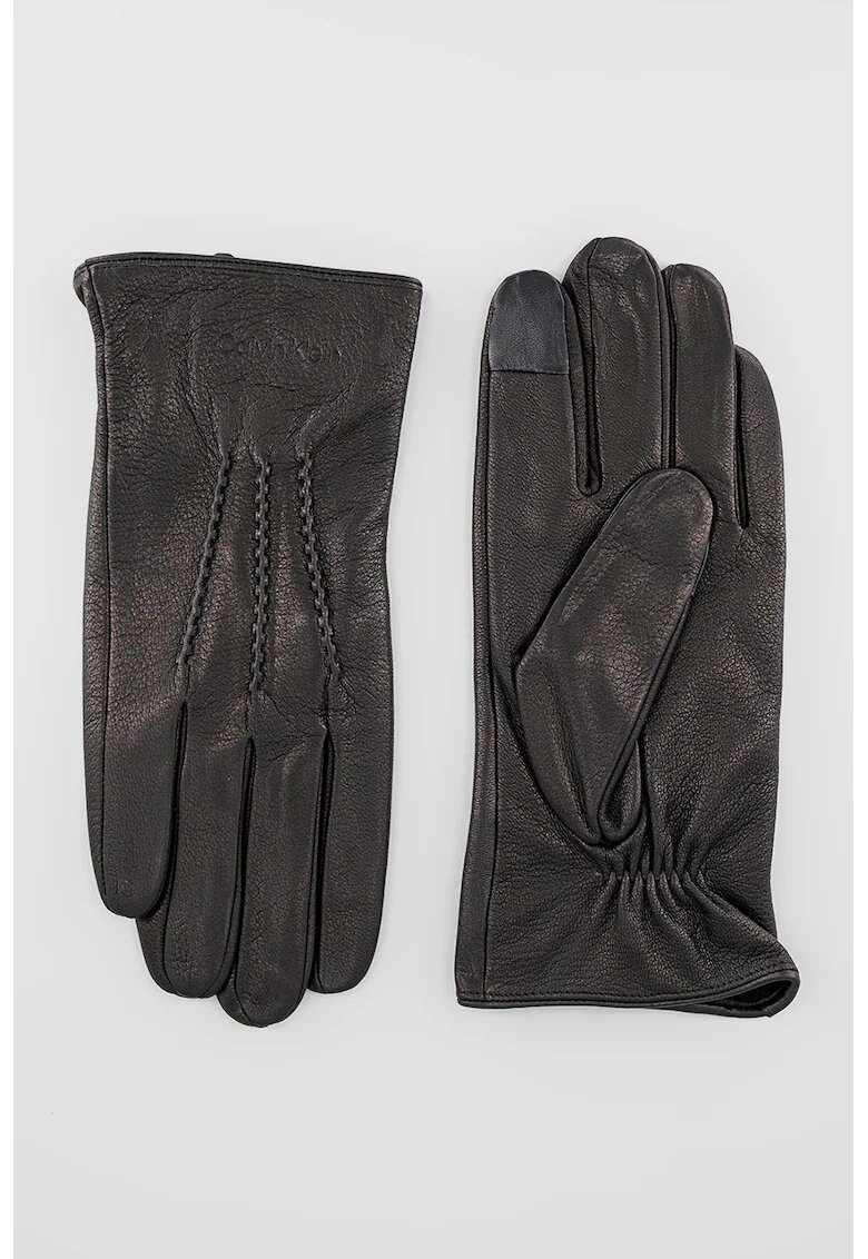 Calvin Klein Manusi din piele - Negru