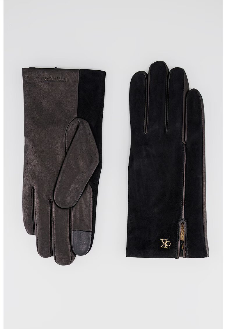 Calvin Klein Manusi din piele - Negru