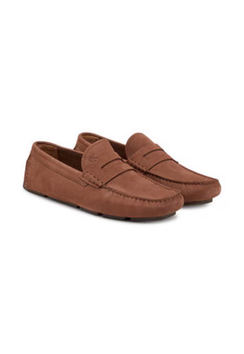 Calvin Klein Mocasini barbatesti - piele naturala - maro - casual