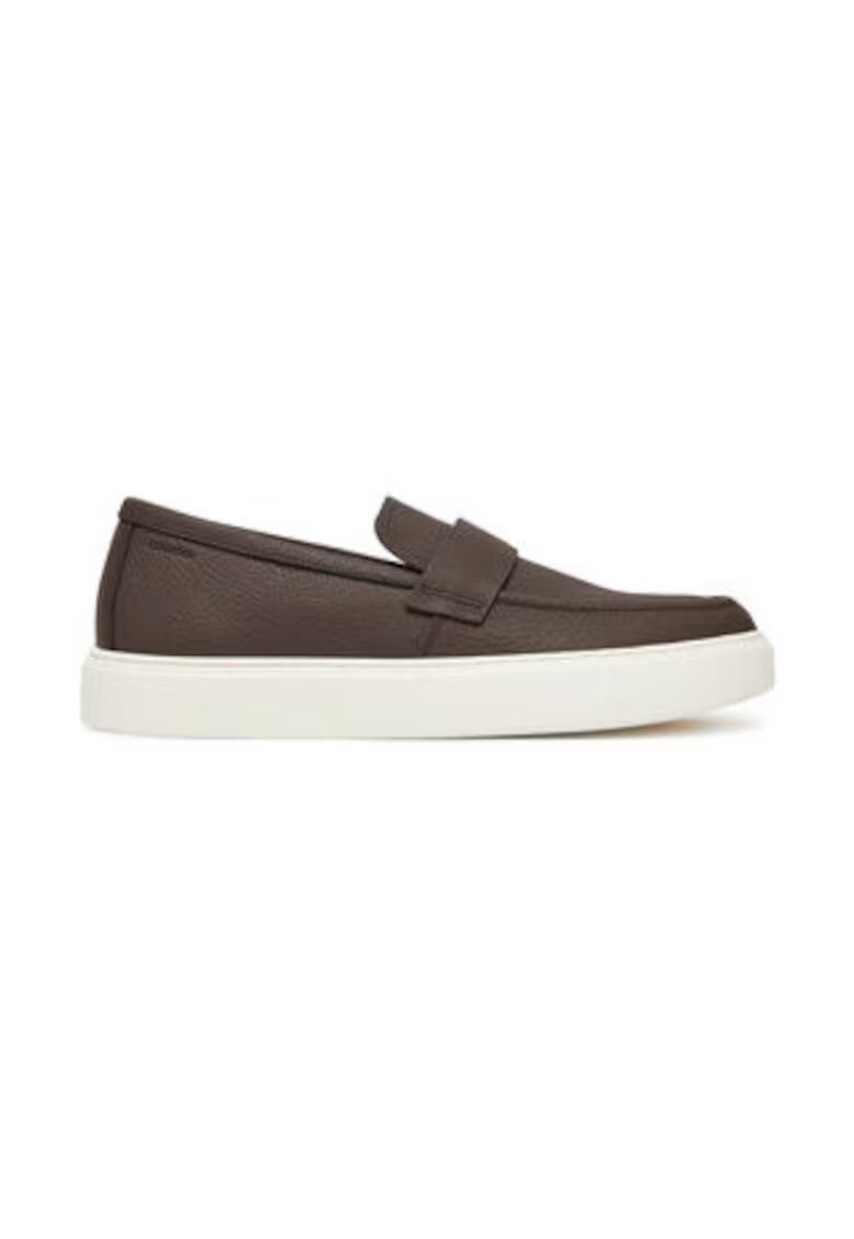 Calvin Klein Mocasini pentru barbati din piele naturala - Maro
