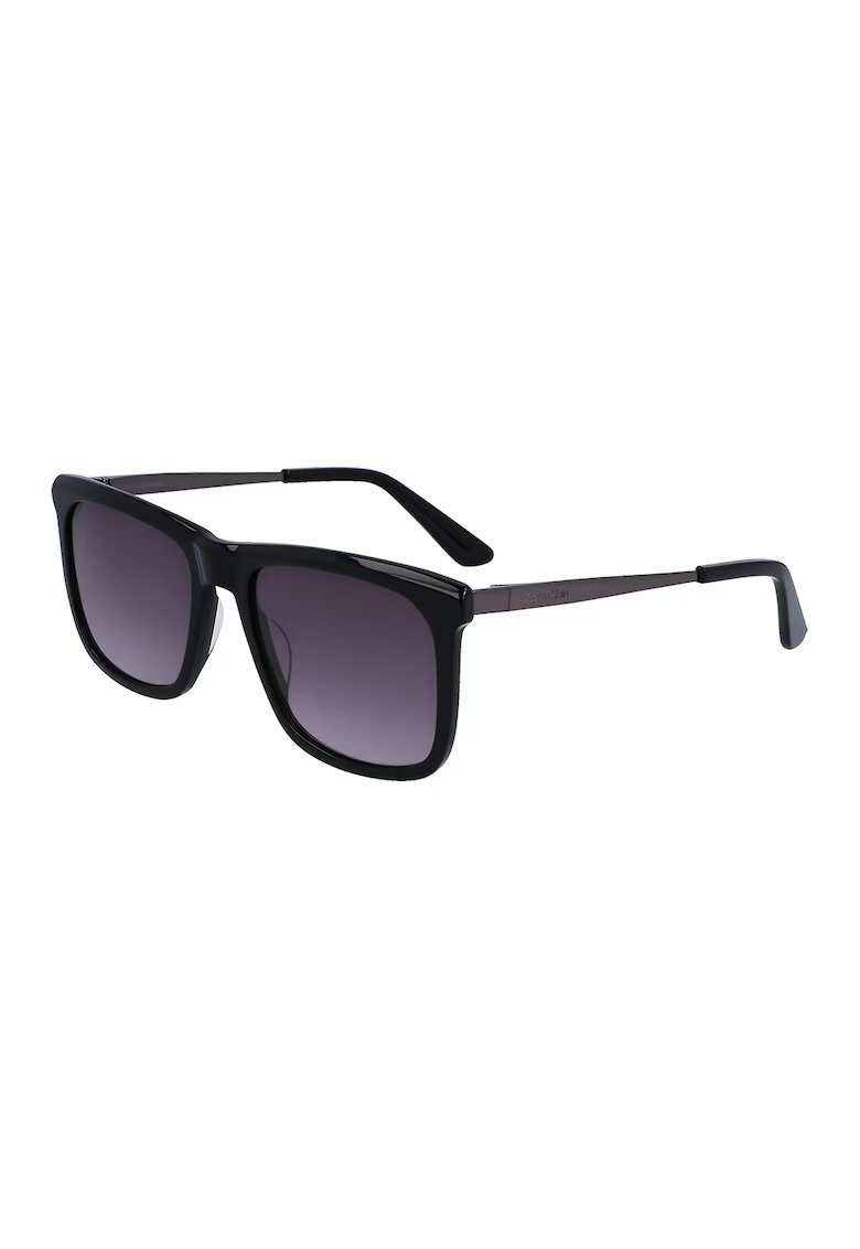 Calvin Klein Ochelari de soare patrati cu logo - Negru