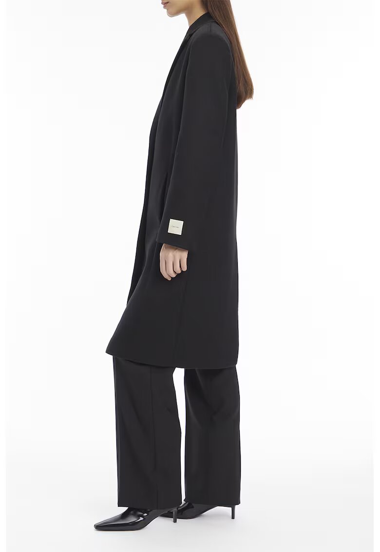Calvin Klein Palton relaxed fit din amestec de lana - Negru