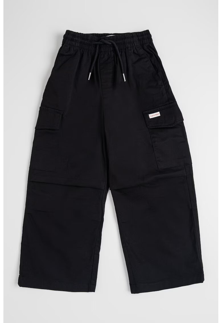 Calvin Klein Pantaloni cargo cu croiala dreapta - Negru