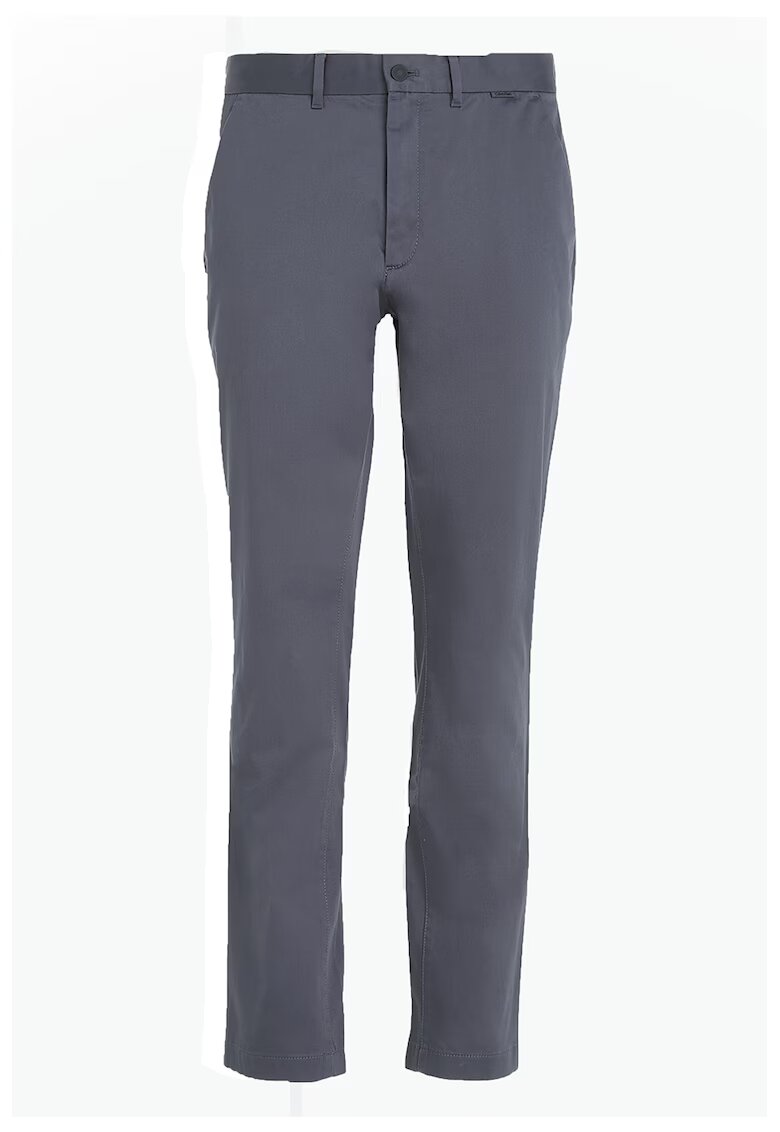 Calvin Klein Pantaloni chino slim fit - Gri carbune