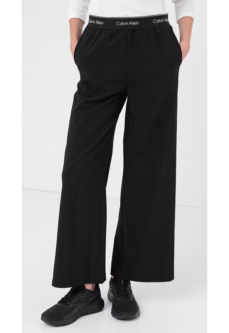 Calvin Klein Pantaloni cu croiala ampla - Negru