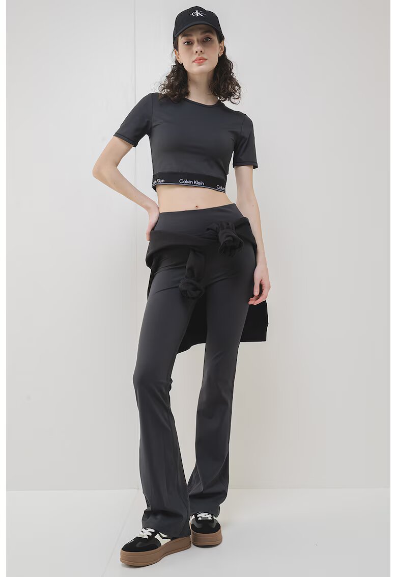 Calvin Klein Pantaloni cu croiala ampla si talie medie