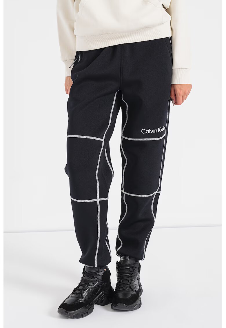 Calvin Klein Pantaloni cu croiala conica pentru fitness1234 - Negru