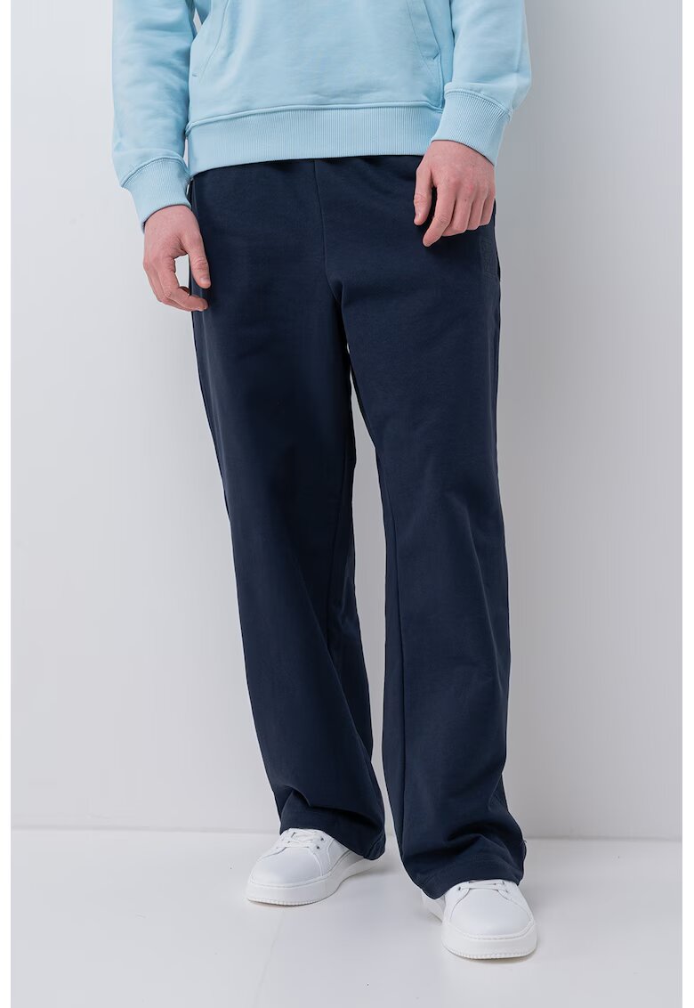 Calvin Klein Pantaloni de trening cu croiala dreapta Premium - Albastru inchis