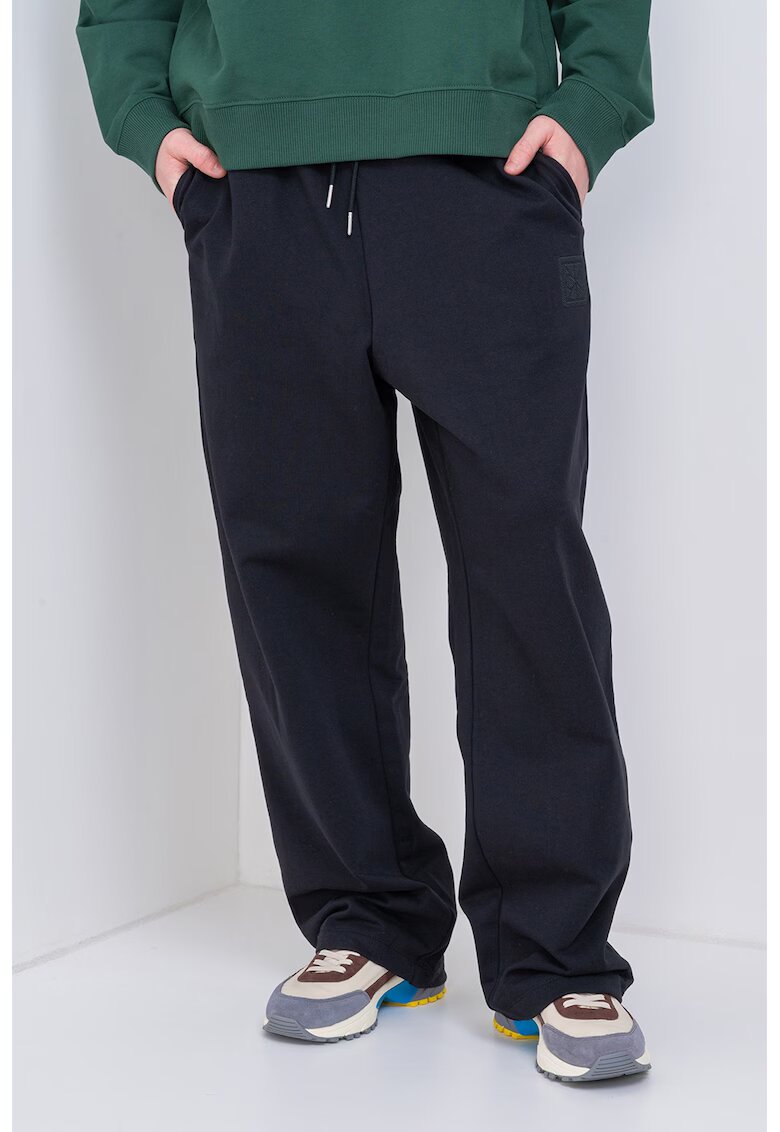 Calvin Klein Pantaloni de trening cu croiala dreapta Premium - Negru