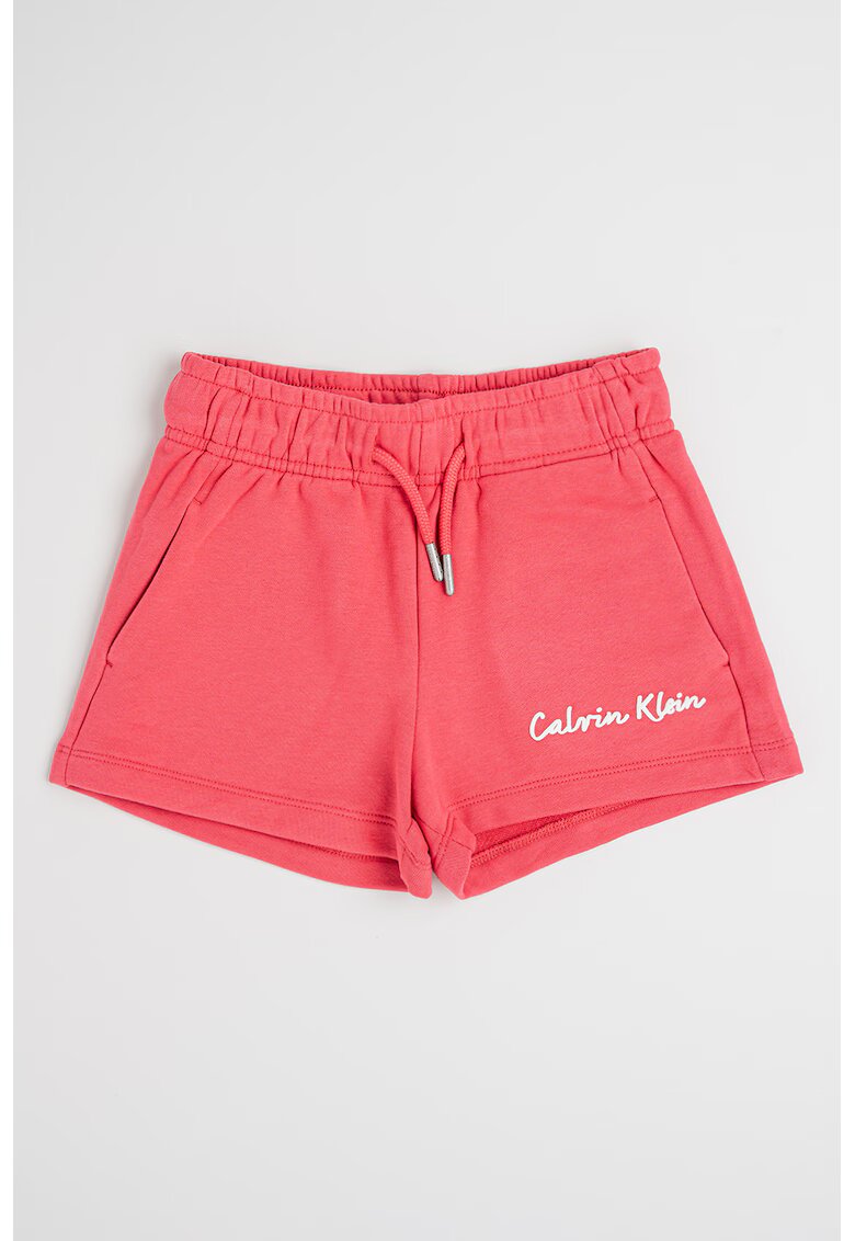 Calvin Klein Pantaloni scurti cu buzunare laterale - Roz zmeuriu