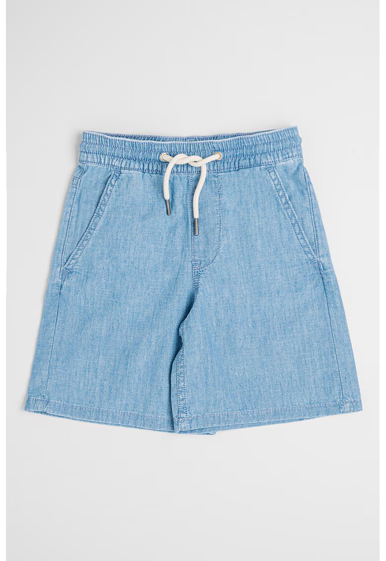 Calvin Klein Pantaloni scurti din chambray - Albastru deschis
