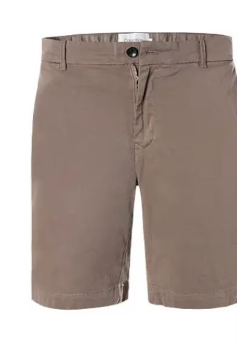 Calvin Klein Pantaloni scurti slim fit - culoare maro - material bumbac-elastan