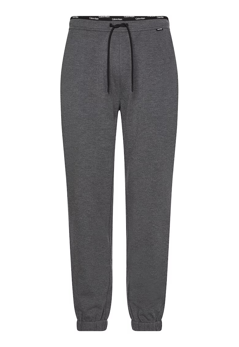 Calvin Klein Pantaloni sport conici cu detalii contrastante - Gri melange