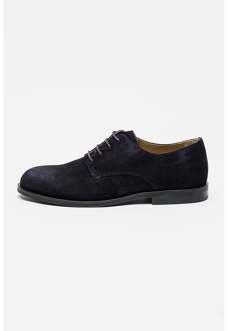 Calvin Klein Pantofi derby din piele intoarsa - Bleumarin