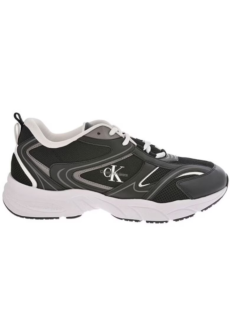 Calvin Klein Pantofi retro tennis mesh ml - Negru