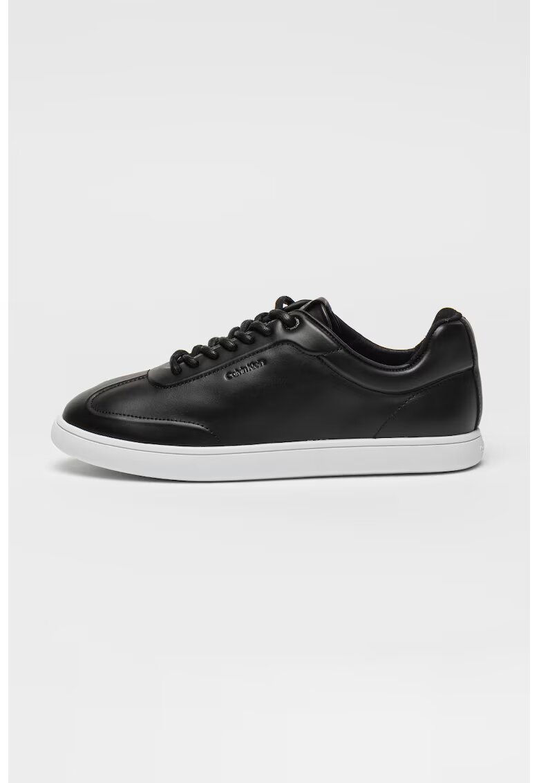 Calvin Klein Pantofi sport din piele cu detaliu logo - Negru stins