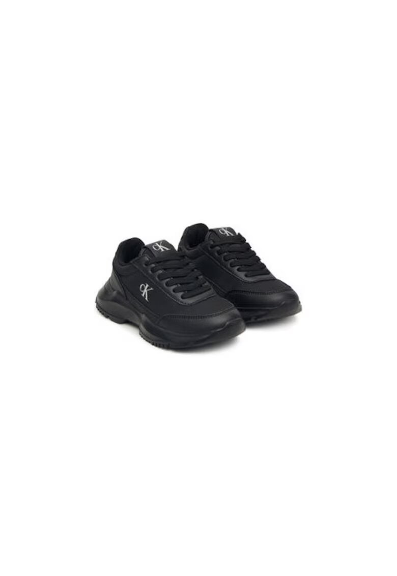 Calvin Klein Pantofi sport fete - material textil - negru