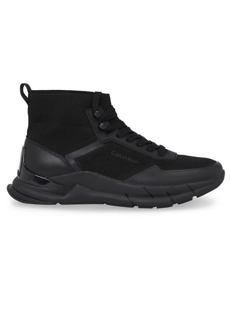 Calvin Klein Pantofi sport pentru Barbati - high top lace up knit - HM0HM01267-0GJ - Negru - Negru