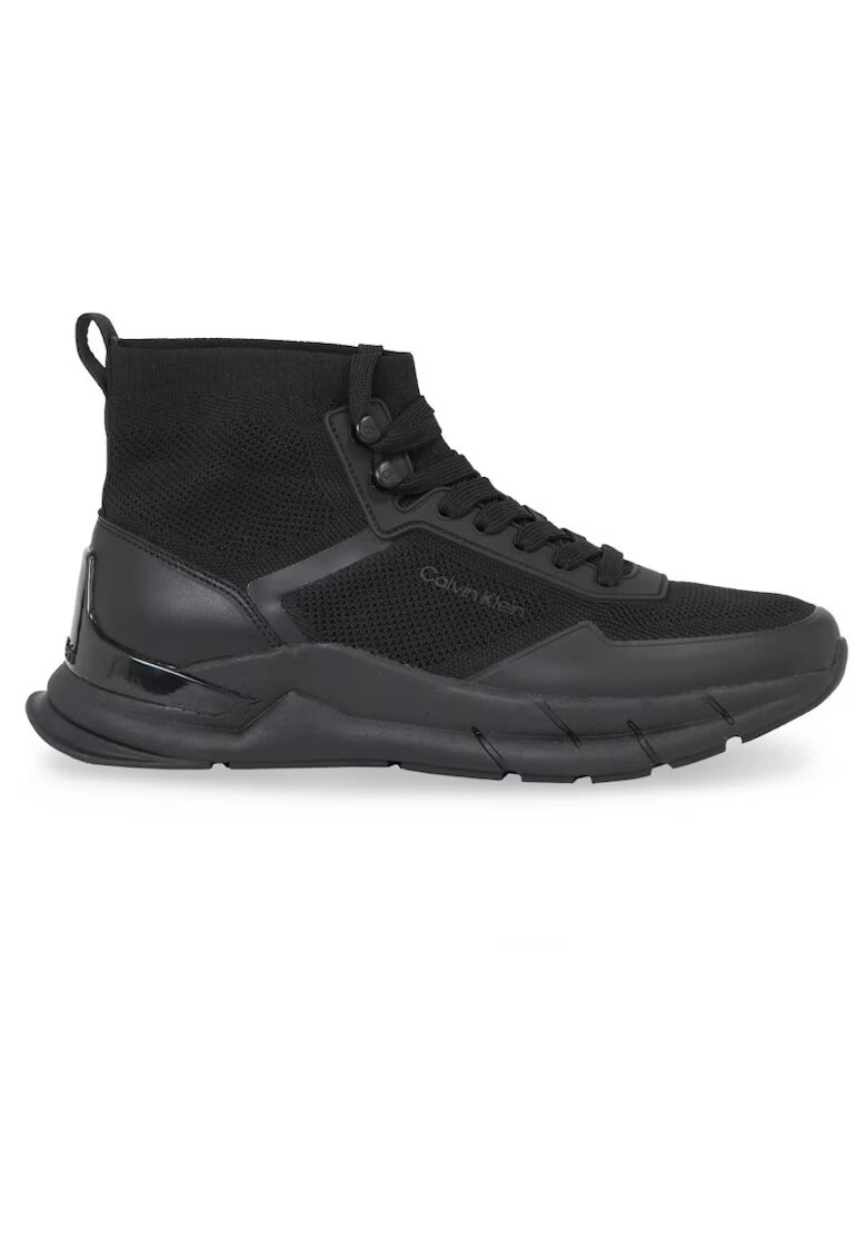 Calvin Klein Pantofi sport pentru Barbati - high top lace up knit - Negru