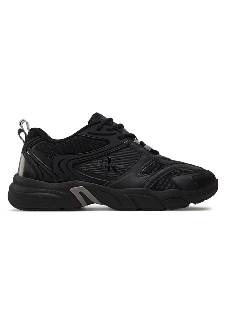 Calvin Klein Pantofi sport pentru Barbati - retro tennis low mix ml met - YM0YM00931-0GT - Negru - Negru