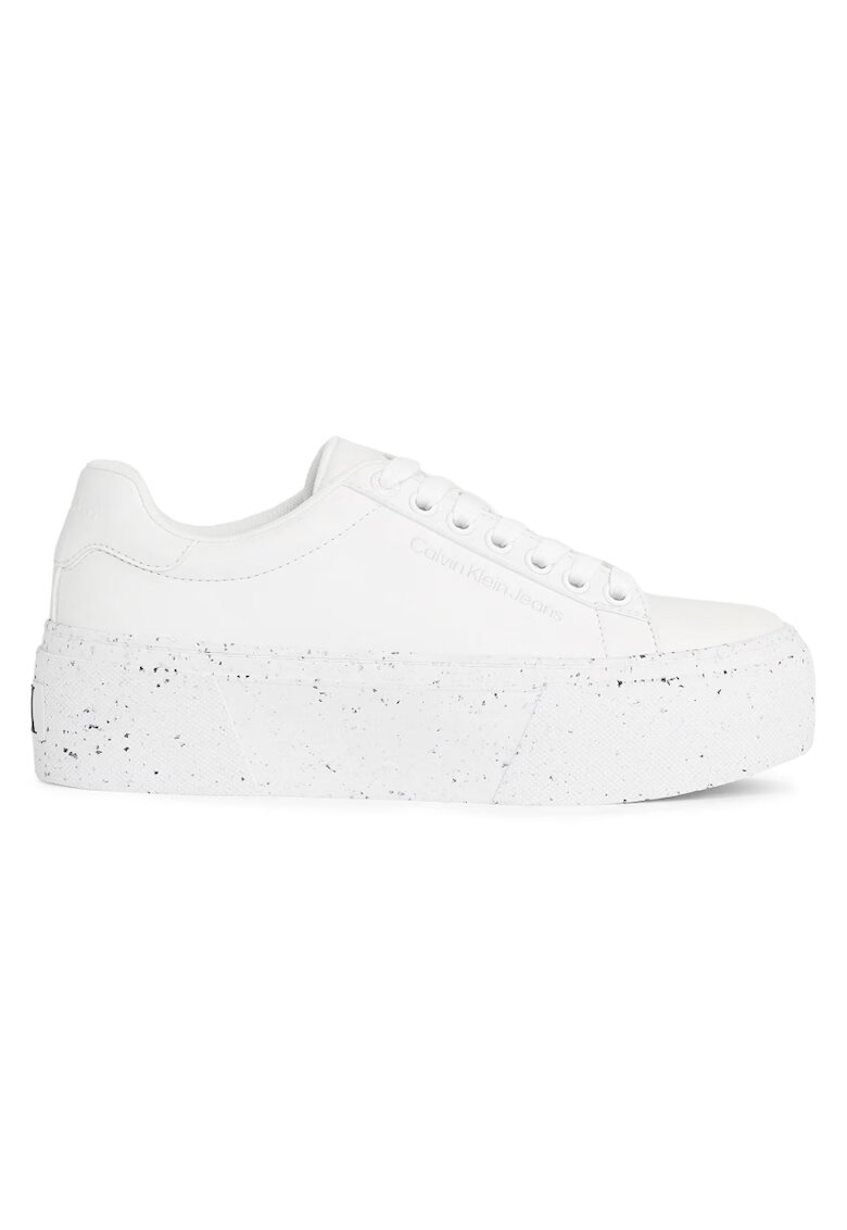 Calvin Klein Pantofi sport pentru Femei - bold vulc flatf low laceup wn - YW0YW01229-0K8 - Alb - Alb