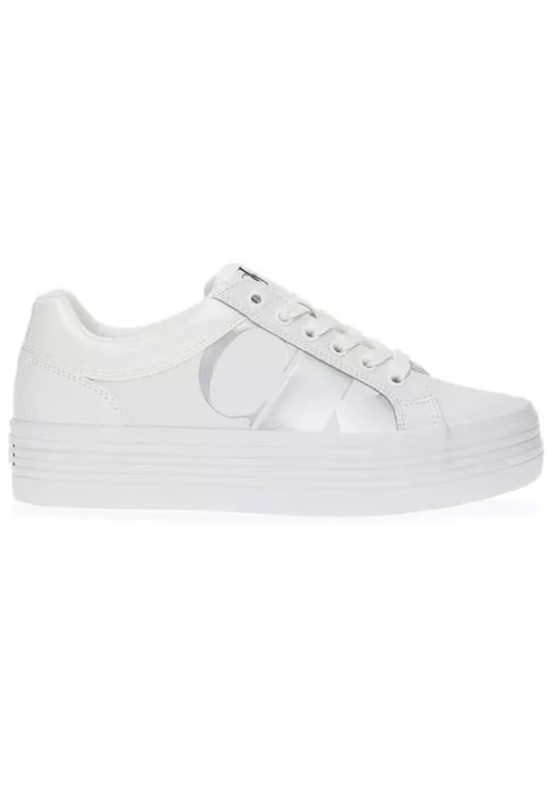 Calvin Klein Pantofi sport pentru Femei - bold vulc flatf low lth - YW0YW01414-01V - Alb - Alb