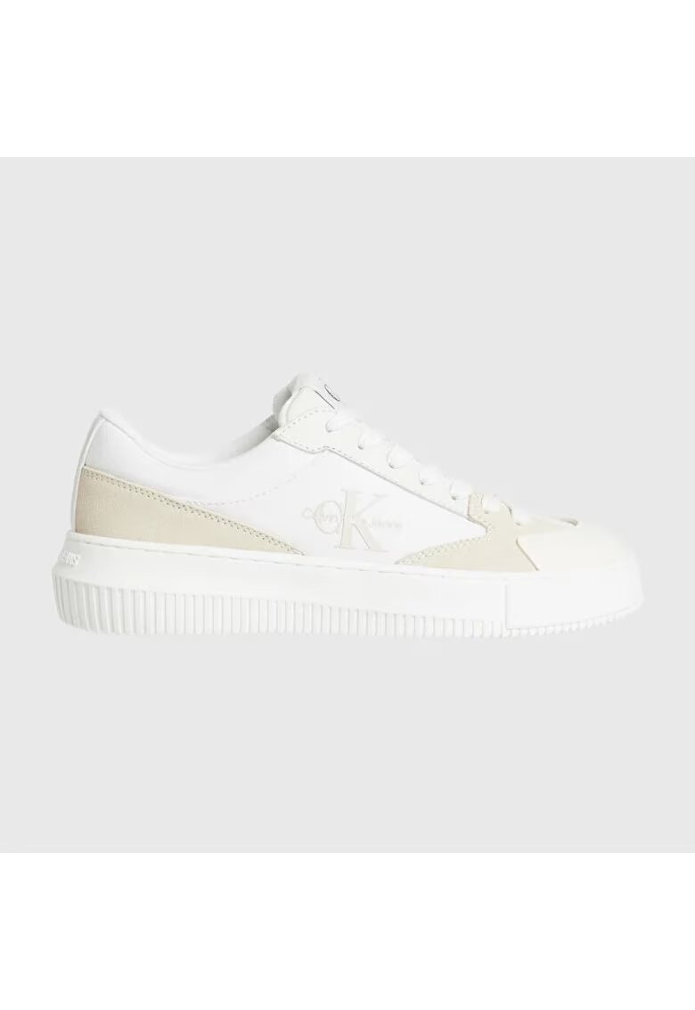 Calvin Klein Pantofi sport pentru Femei - chunky cupsole low mixml mtl - YW0YW01467-0F8 - Alb - Alb