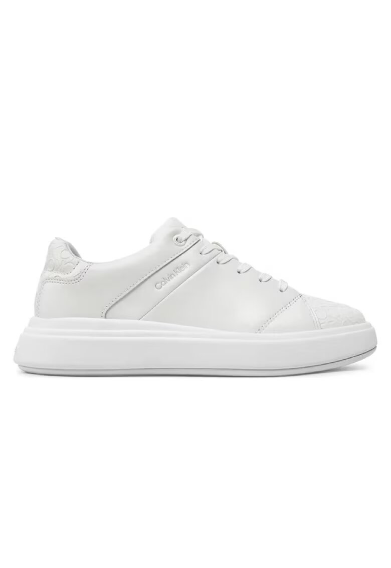 Calvin Klein Pantofi sport pentru Femei - cupsole lace up mono mix - HW0HW02218-YBR - Alb - Alb