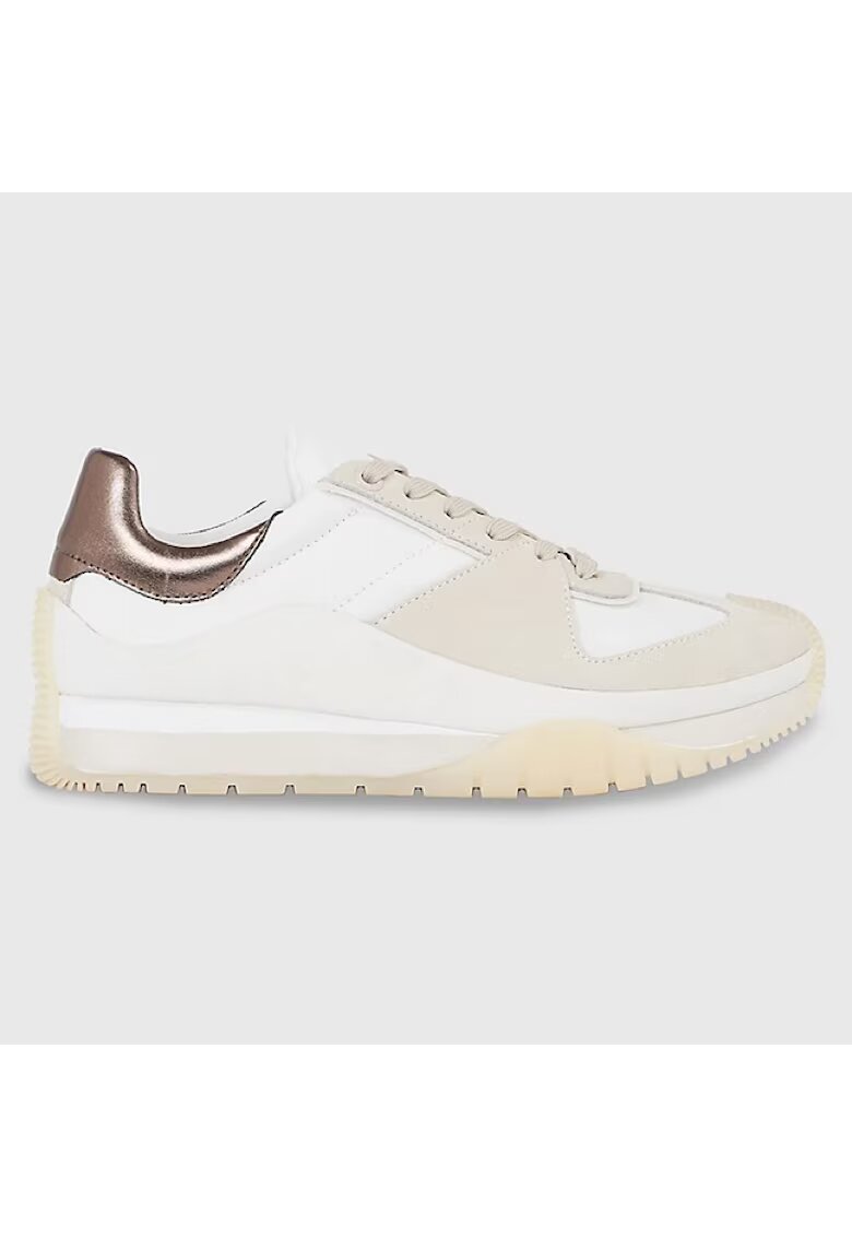Calvin Klein Pantofi sport pentru Femei - origin runner lace up - HW0HW01879-YBR - Alb - Alb