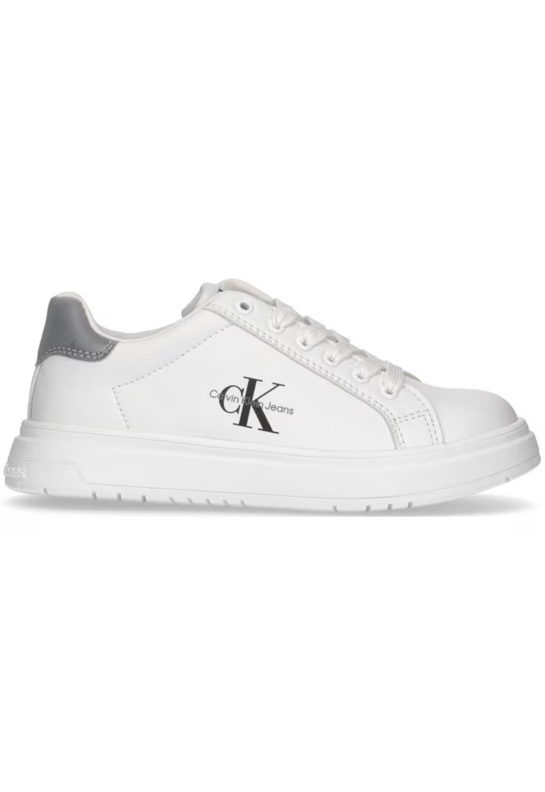 Calvin Klein Pantofi sport pentru Fete - low cut lace-up sneaker - V3X9-80858-1355X092 - Alb - Alb