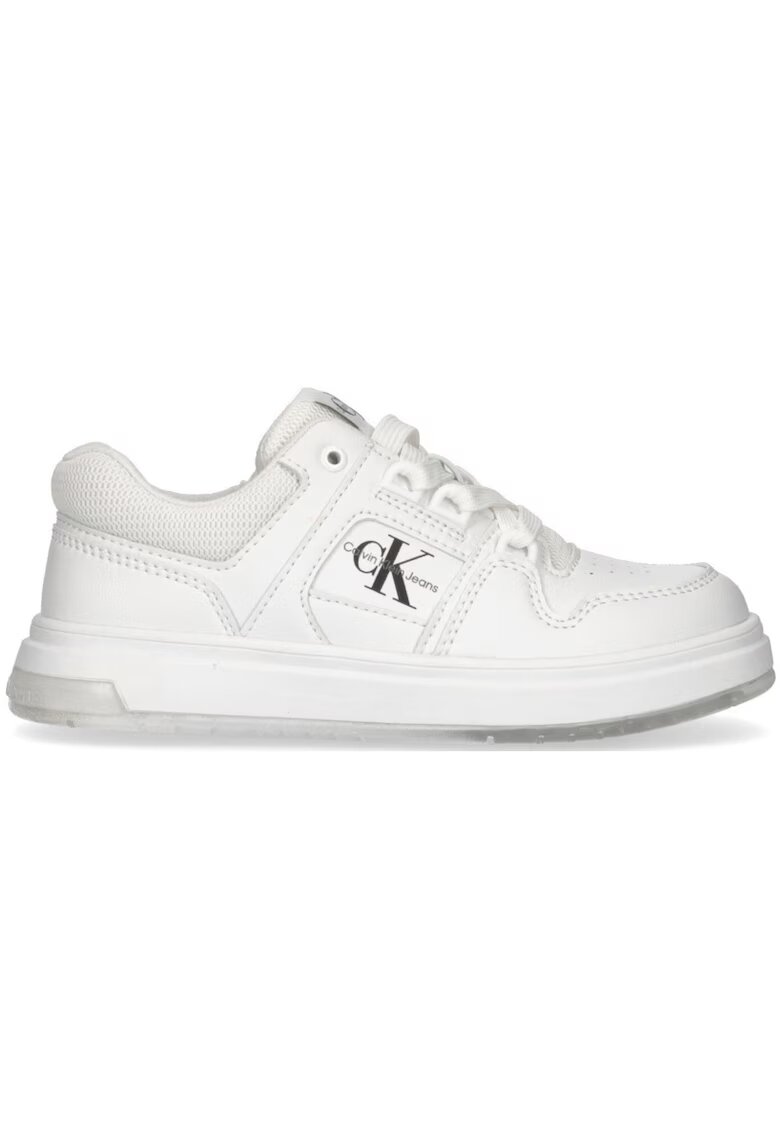 Calvin Klein Pantofi sport pentru Fete - low cut lace-up sneaker - V3X9-80864-1355100 - Alb - Alb