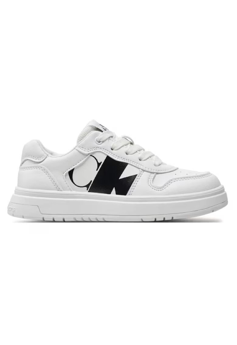 Calvin Klein Pantofi sport pentru Fete - low cut lace-up sneaker - V3X9-80867-1355100 - Alb - Alb