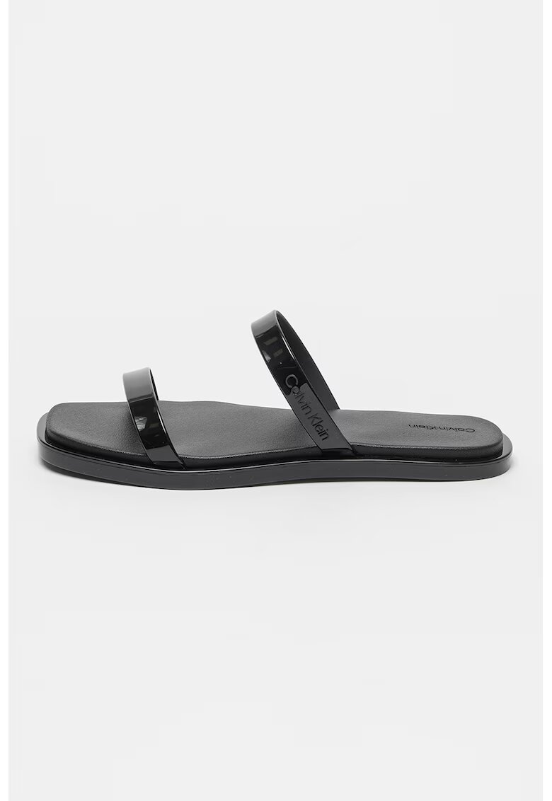 Calvin Klein Papuci cu detaliu cu logo in relief - Negru